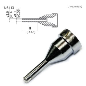 HAKKO NOZZLE,1.3mm,EXTRA LONG,FR-301,FR-4101/4102